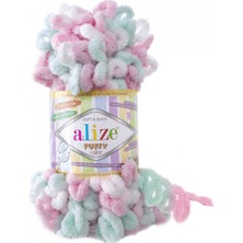 Alize Puffy Color El Örgü Ipi 6052 5'li Paket