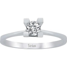 Sirius F Renk 0,20 Karat Pırlanta Tektaş Yüzük 0417R0248