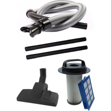 Philips Fc 9203 Marathon Süpürge Hortumu Plastik Boru Filtre Seti (Gri)