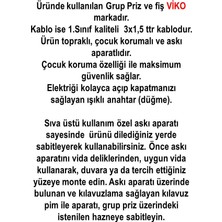 Ekonomik 4'lü Anahtarlı Grup Priz Topraklı Çocuk Korumalı 8 Metre Kablo