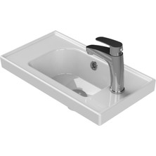 Turkuaz Seramik Cerastyle Frame Mini 50 cm Etajerli Lavabo