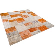 Allmode Patchwork Turuncu P_146 240X275CM 6.6 M2 El Dokuma Halı