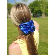 Melkady 131O -  Dev Boy Oversize Scrunchie Saten Saç Lastiği