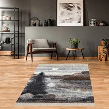 Bona Fortuna Doğa Çam Desenli Dijital Baskılı Kaymaz Taban Leke Tutmaz Modern Salon Halısı ve Yolluk