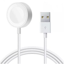 Coverzone Apple Watch Uyumlu Serisi Için Taşınabilir Manyetik 1m Şarj Kablosu