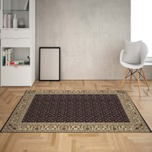 Bona Fortuna Osmanlı Motifler Desenli Dijital Baskı Yıkanabilir Kaymaz Taban Leke Tutmaz Salon Halı ve Yolluk