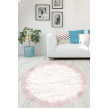 Bona Fortuna Batik Desenli Renk Geçişli Dijital Baskı Yıkanabilir Kaymaz Taban Yuvarlak Salon ve Hol Halısı