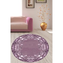 Bona Fortuna Çiçek Desenli Dijital Baskı Yıkanabilir Kaymaz Taban Modern Salon Halısı ve Yolluk