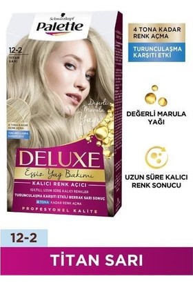 Palette Deluxe Saç Boyası Titan Sarı 12-2 2 Adet
