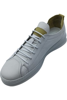 James Franco Beyaz Deri Erkek Sneaker Ayakkabı
