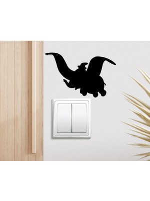 Bk Gift Uçan Fil Tasarımlı Duvar Sticker-1