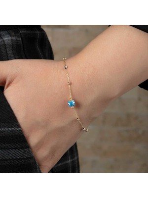 Bilezikhane Altın Dorika Toplu Bileklik Mineli