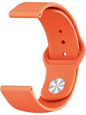 Nezih Case Kayış/kordon Huawei Watch GT Uyumlu Jel Silikon (22 mm) Kordon Turuncu