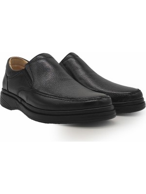 Ekinci 011 Deri Comfort Siyah Ayakkabı