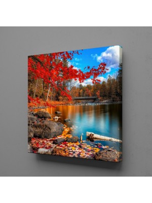 Technopa Sonbaharda Göl Manzarası 30 x 30 cm