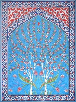 Can Seramik - 60*80 Cm. El Dekoru Kütahya Çini Pano