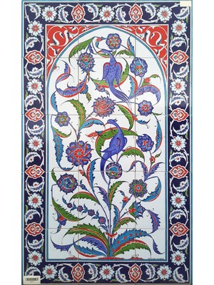 Can Seramik - 60*100 Cm. El Dekoru Kütahya Çini Pano