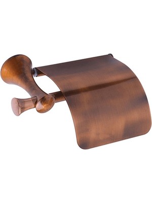 Duxxa A.1308B Art Deluxe Antik Bakır Kapaklı Tuvalet Kağıtlığı