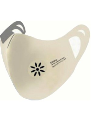 Ersav Beyaz Tse Li Sağlık Bakanlığı Onaylı Yıkanabilir Filtreli Nano Yüz Maskesi