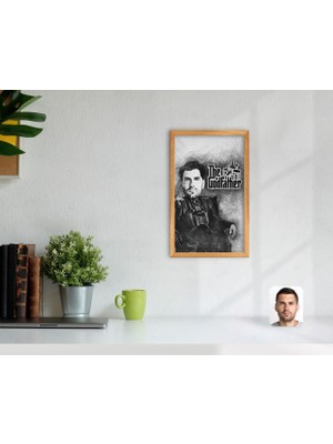 BK Kişiye Özel Godfather Baba Karikatürlü Dekoratif Retro Ahşap Tablo-19