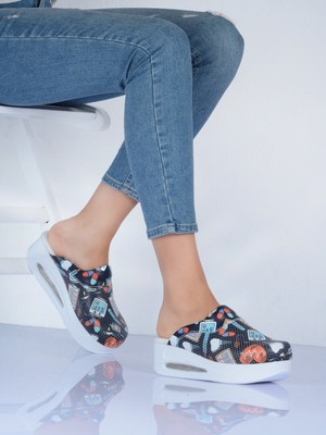 20tasarımterlik Lacivert Reçete Temalı Ortopedi Airmax Sabo Terlik Hemşire Terliği Medikal Sabo Terlik Rahat Ortopedi Airmax Sabo Terlik