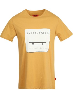 John Frank JFTEF29-SKATER Erkek T-Shirt Hardal
