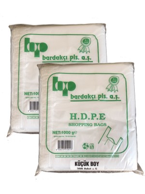 Bardakçı Market Poşeti 1kg - Küçük Boy 300 2 'li