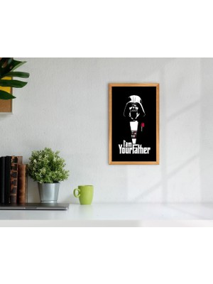 Bk Gift Godfather Baba Tasarımlı Dekoratif Retro Ahşap Tablo-23