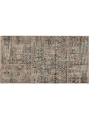 Madame Coco Tulipe Halı - Koyu Bej - 80X150 cm