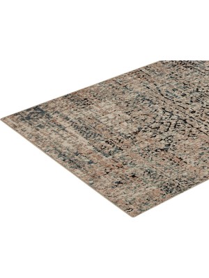 Madame Coco Tulipe Halı - Koyu Bej - 80X150 cm