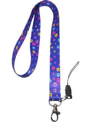 Stormistoretr Pati Desenli Boyun Yaka Kartı İpi 42 cm Uzunluk 20 mm Genişlikte Canlı Renkler