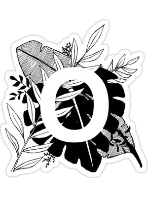 Universal O Harfi Sticker Araba Oto Arma Duvar Sticker Ev Dekoratif Çıkartma 15 cm