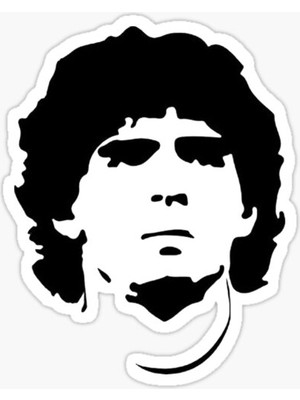 Universal Diego Armando Maradona (El Pibe De Oro) Sticker Çıkartma Oto Araba Camı Duvar Oda Laptop 15 cm