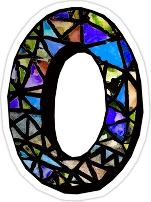 Universal O Harfi Sticker Araba Oto Arma Duvar Sticker Ev Dekoratif Çıkartma 15 cm