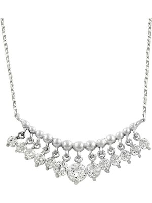 Söğütlü Silver Rodyumlu Shakira Kolye