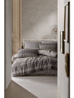 İyi Geceler İstanbul Ranforce Çift Kişilik Nevresim Takımı - Loft Kahve