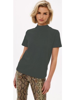 Madmext Mad Girls Füme Balıkçı Tişört MG1066