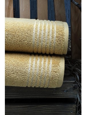 Woop Home 2'li 70X140 Hardal Sarısı Banyo Havlu Seti