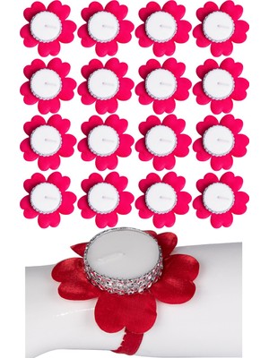 Kına Atölyesi 60 Adet Kına Gecesi El Mumları Saten