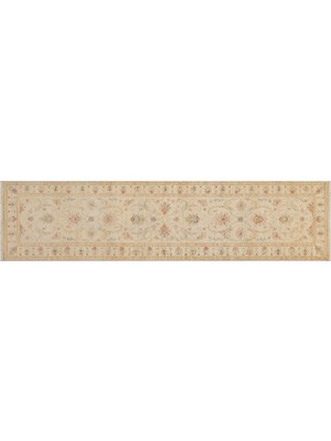 Allmode Afgan Uşağı (Zıegler) Ivory/ıvory El Dokuma Halı ÖLÇÜ;72X300CM 2.16M2