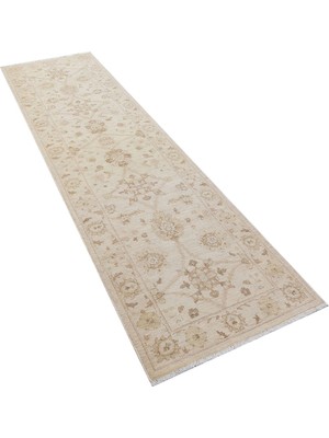 Allmode Afgan Uşağı Hajıba 68S Ivory/ıvory El Dokuma Halı ÖLÇÜ;74X302CM 2.23M2