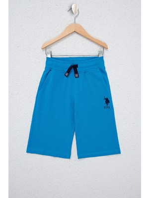 U.S. Polo Assn. Erkek Çocuk Kobalt Örme Şort