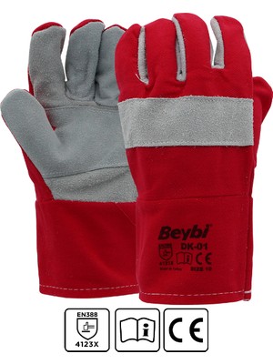 Beybi Dk-01 Deri Takviyeli Koton Montaj Eldiveni No:10 1 Çift