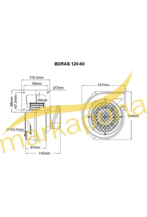 Ventilateur extracteur - ÇEŞ - BAHCIVAN ELEKTRIK MOTOR SAN. TIC. LTD. STI.  - centrifuge / professionnel / en métal