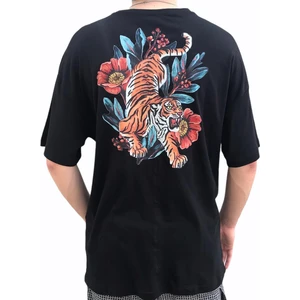 Insane Minds Kaplan Baskılı Oversize Tişört