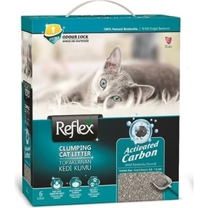 Aktif Karbonlu Topaklanan Kedi Kumu 6 Lt