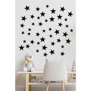 - Lazer Kesim Ahşap Yıldız Duvar Dekoru Mdf 100 Adet 4-5-6cm