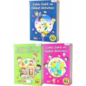 Aktif Zeka Yayınları Çoklu Zeka ve Dikkat Aktivitesi Seti - 4 Yaş
