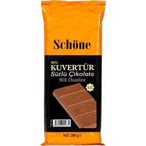 Katsan Ovalette Sütlü Kuvertür Çikolata 200 gr