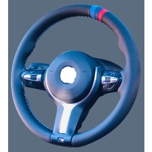 M&R Otokilif Aksesuar BMW_F30_116-118-316-318-320-525 ve Tüm Bmwler Için M_yüzük_m_dikiş_deri_direksiyon_kılıfı